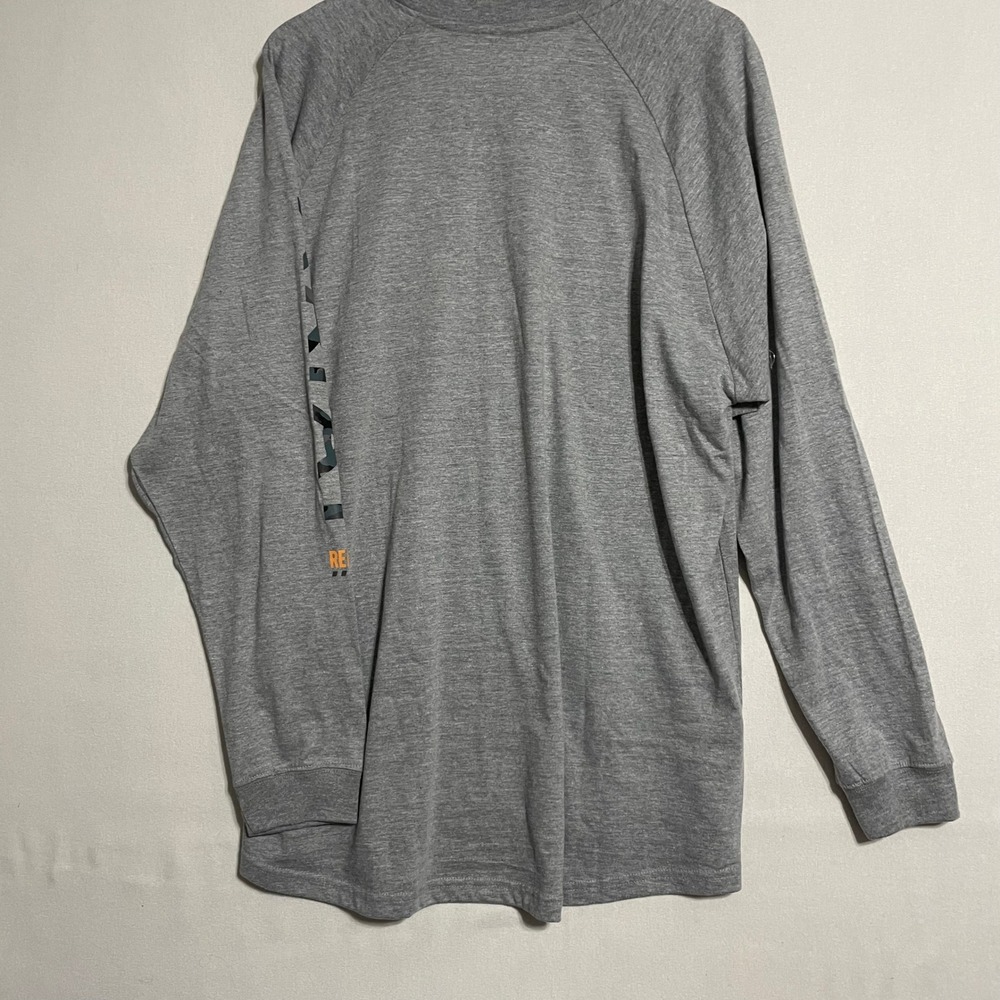 Ariat Rebar Workwear Long Sleeve Performance Tee‎ Gray Cotton Strong - Size XL - Picture 3 of 9